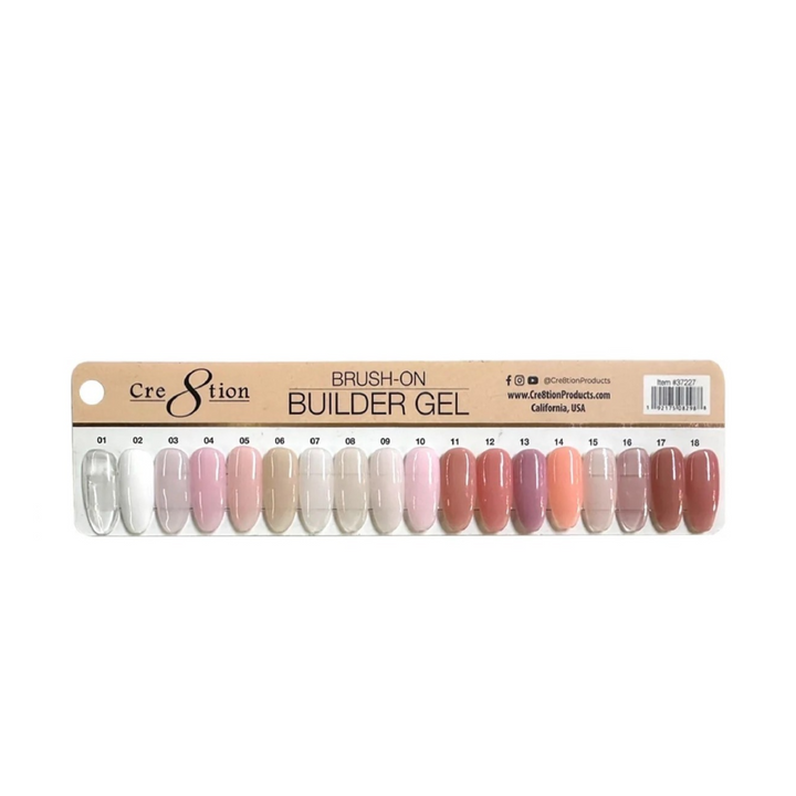 Cre8tion Brush on Builder Gel Collection (18 bottles)