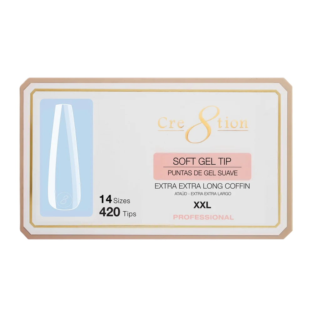 Cre8tion Soft Tips 14 Sizes - Coffin