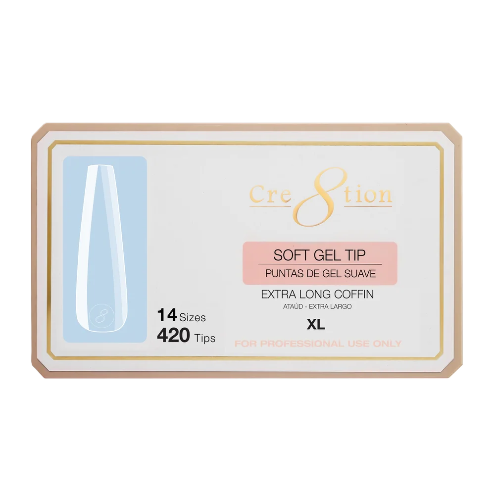 Cre8tion Soft Tips 14 Sizes - Coffin