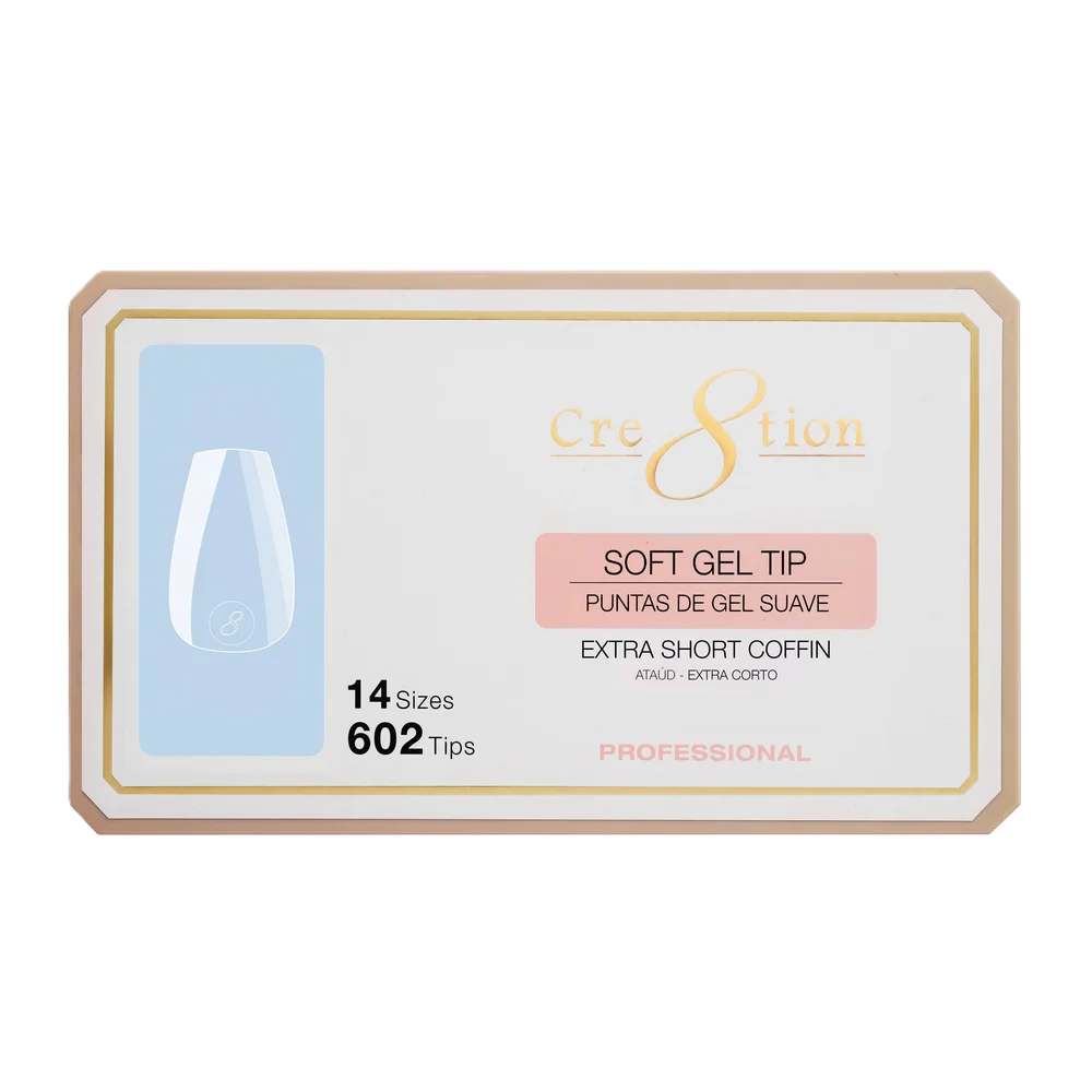 Cre8tion Soft Tips 14 Sizes - Coffin
