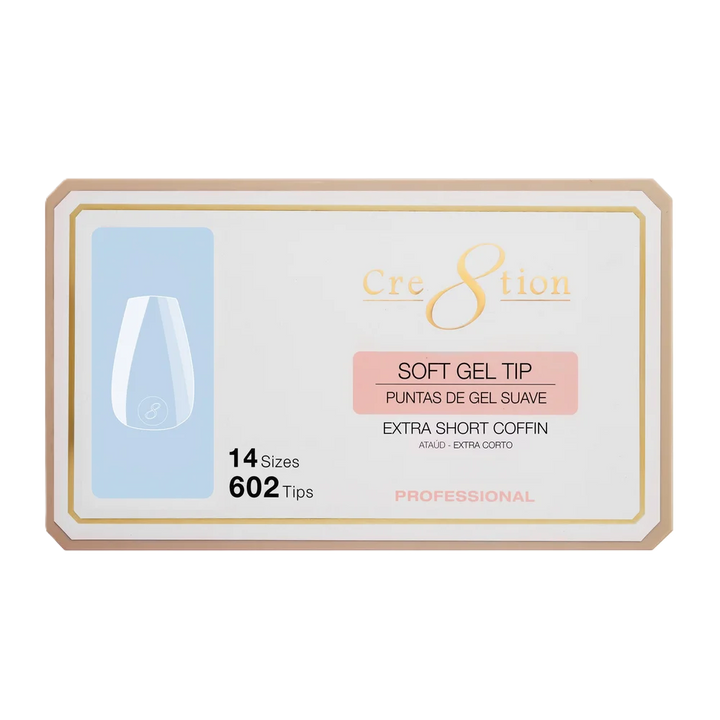 Cre8tion Soft Tips 14 Sizes - Coffin