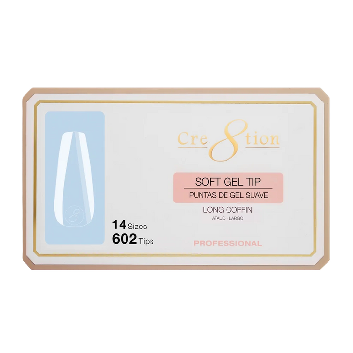 Cre8tion Soft Tips 14 Sizes - Coffin