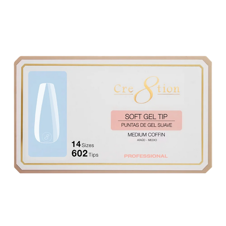 Cre8tion Soft Tips 14 Sizes - Coffin