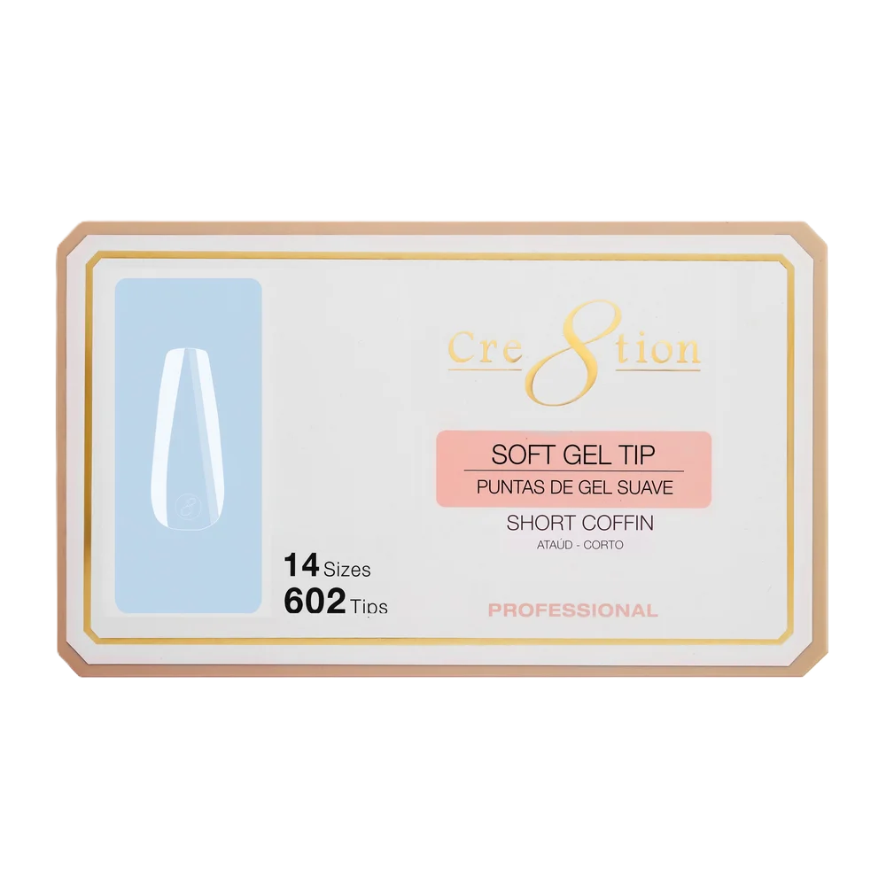 Cre8tion Soft Tips 14 Sizes - Coffin