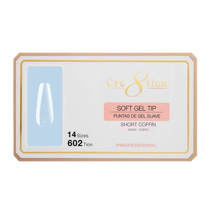 Cre8tion Soft Tips 14 Sizes - Coffin