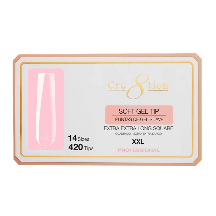 Cre8tion Soft Tips 14 Sizes - Square