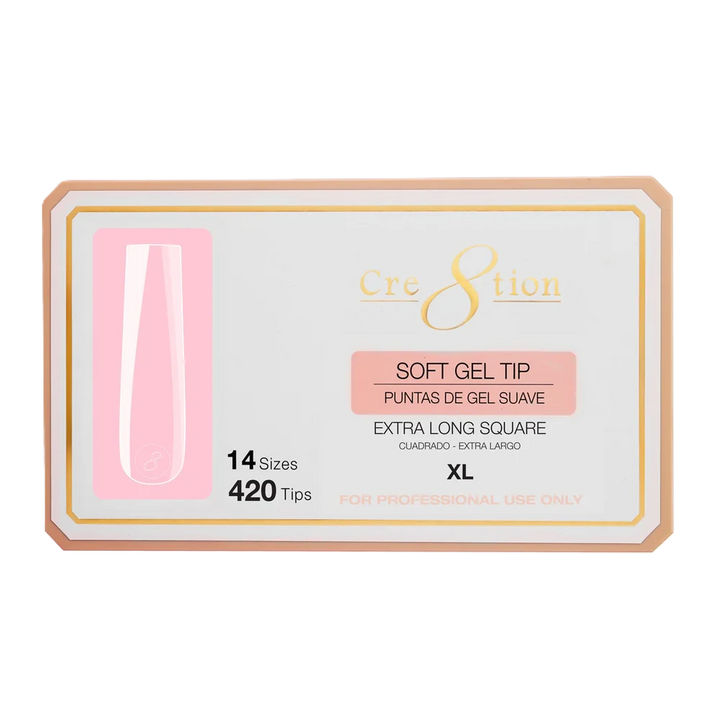 Cre8tion Soft Tips 14 Sizes - Square