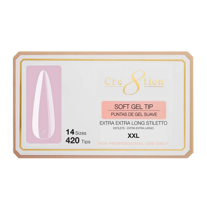 Cre8tion Soft Tips 14 Sizes - Stiletto