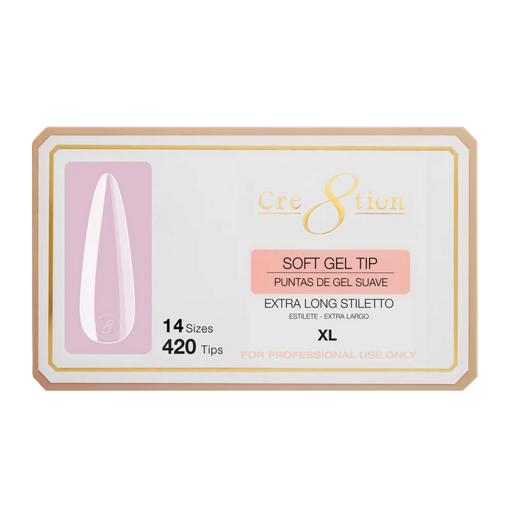 Cre8tion Soft Tips 14 Sizes - Stiletto