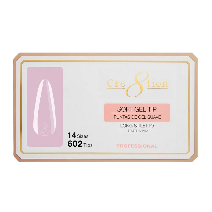 Cre8tion Soft Tips 14 Sizes - Stiletto