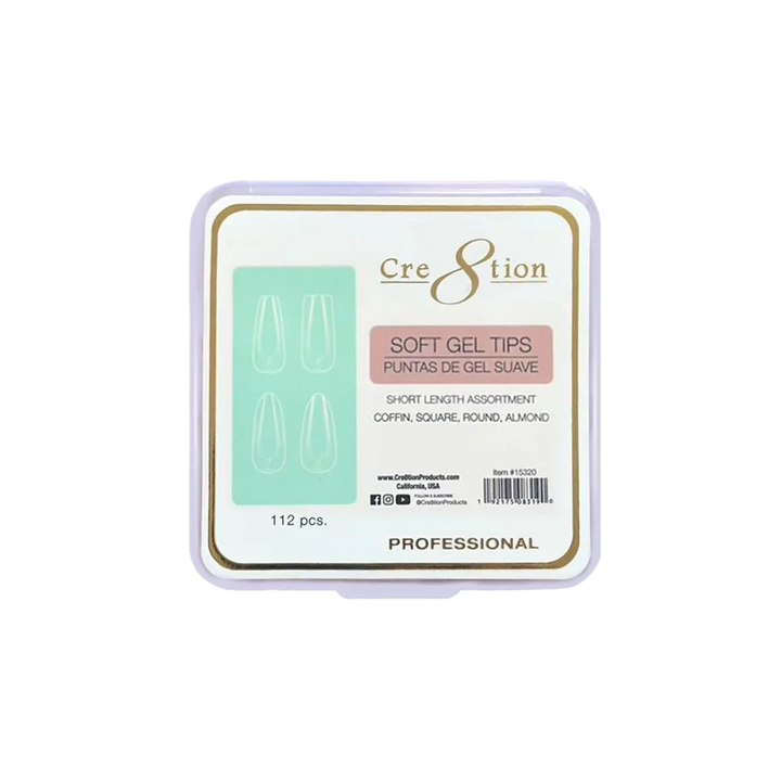 Cre8tion Soft Tips Assortment Shapes 112 pcs