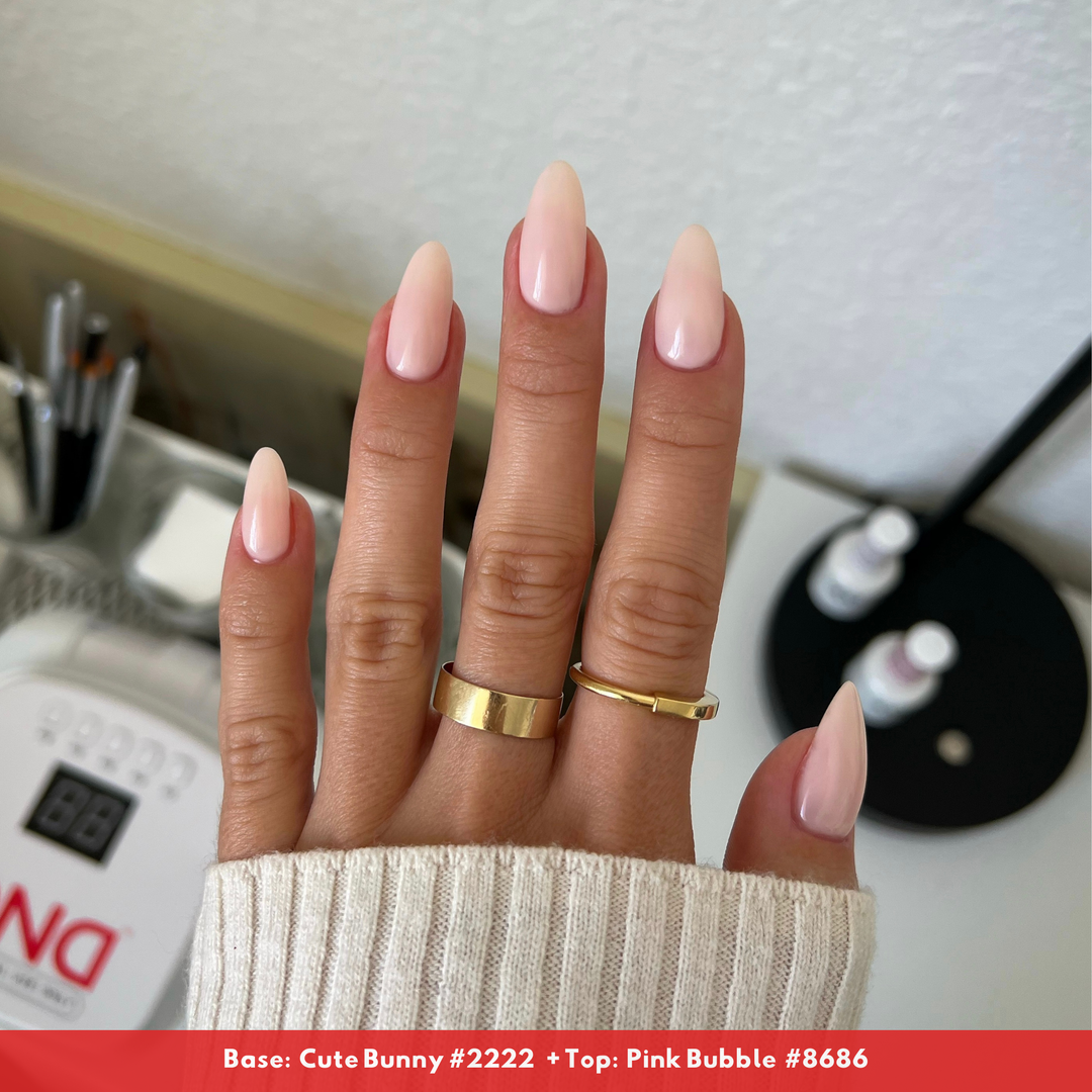 DND DUO GEL MATCHING COLOR 8686 (3456) Pink Bubble