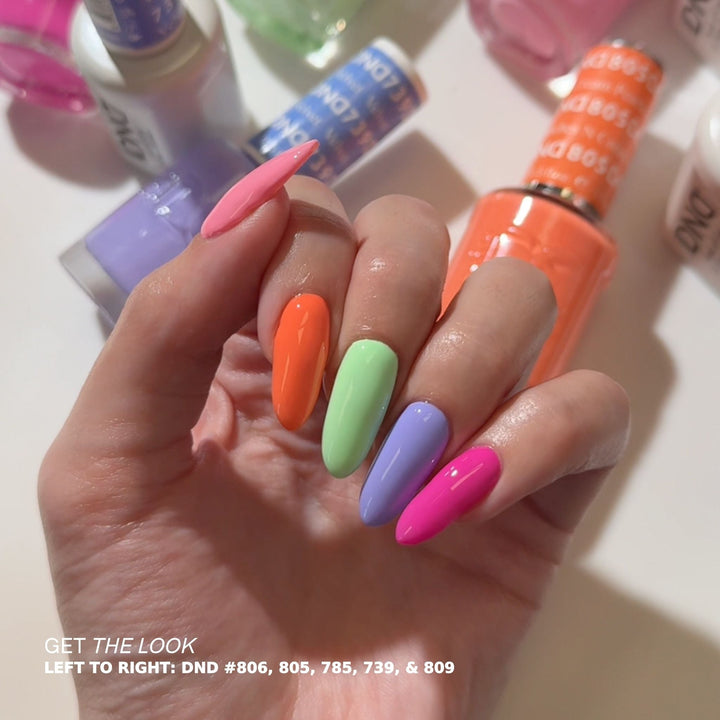 DND DUO GEL MATCHING COLOR (801-899)