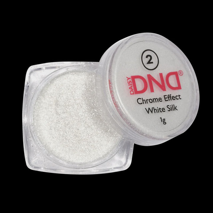 Bột nhũ mắt DND Chrome Powder 1g - Trắng lụa