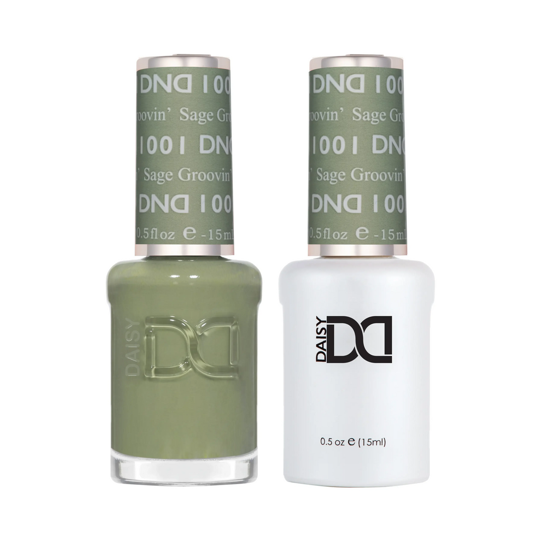 DND DUO GEL MATCHING COLOR 1001 Sage Groovin