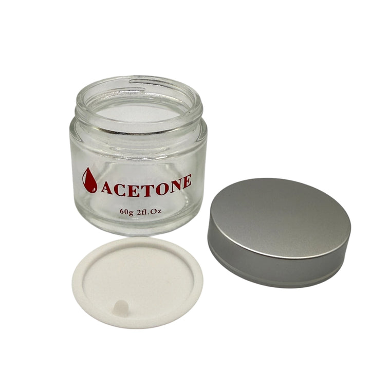 Empty Glass Jar 60g - Acetone
