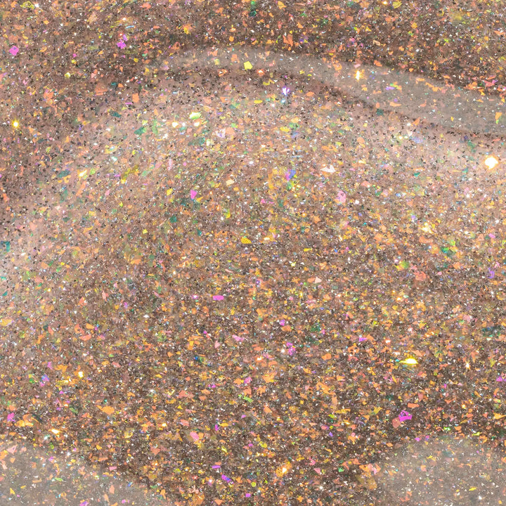 Aprés Flash Glitter Astral Gel Couleur FG04 Santo My Palo - glitter close-up