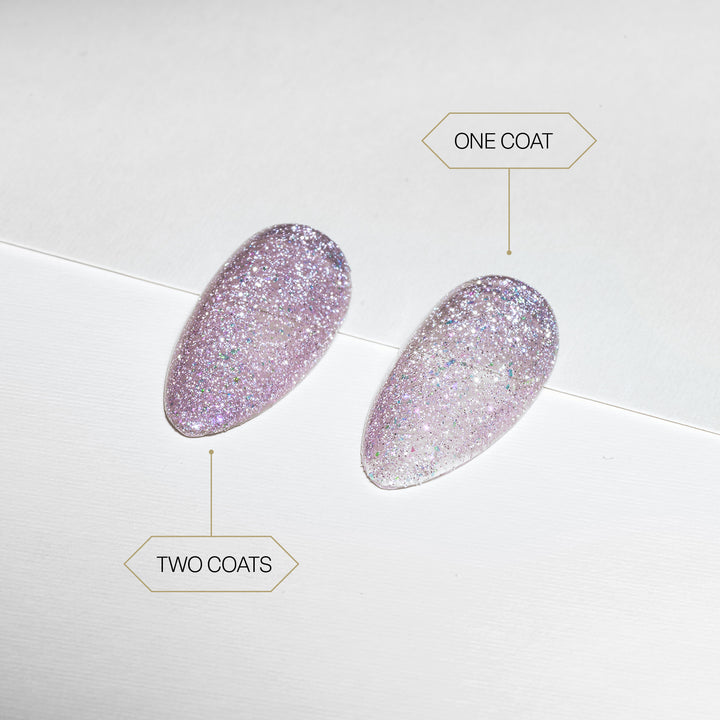 Aprés Flash Glitter Astral Gel Couleur FG06 Karma Is A... - swatch
