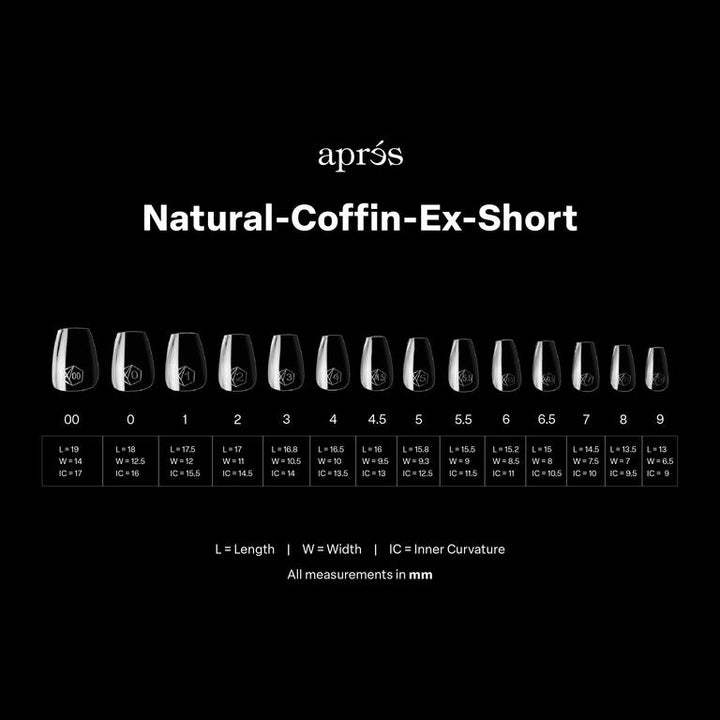 GEL-X® Natural Coffin Extra Short Box of Tips - Mini (280pcs)