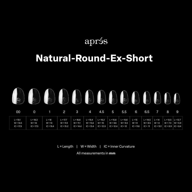 GEL-X® Natural Round Extra Short Box of Tips - Mini (280pcs)