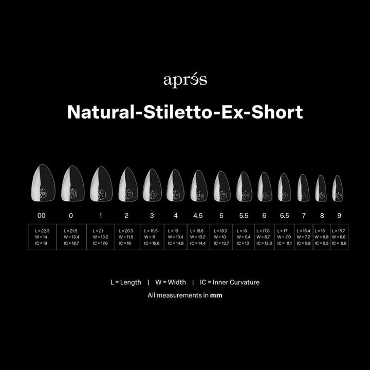 GEL-X® Natural Stiletto Extra Short Box of Tips - Mini (280pcs)