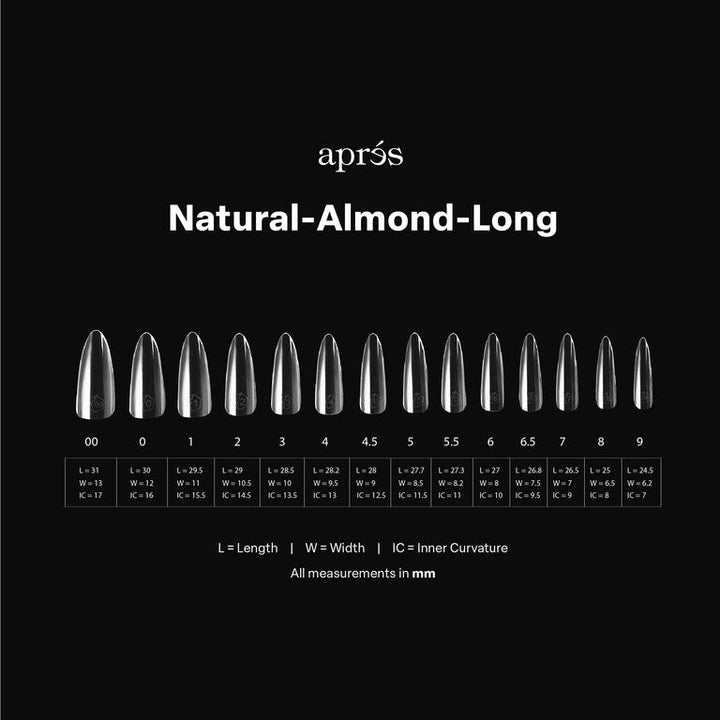 Đầu móng GEL-X® Natural Almond dài - Hộp mini (280 chiếc)