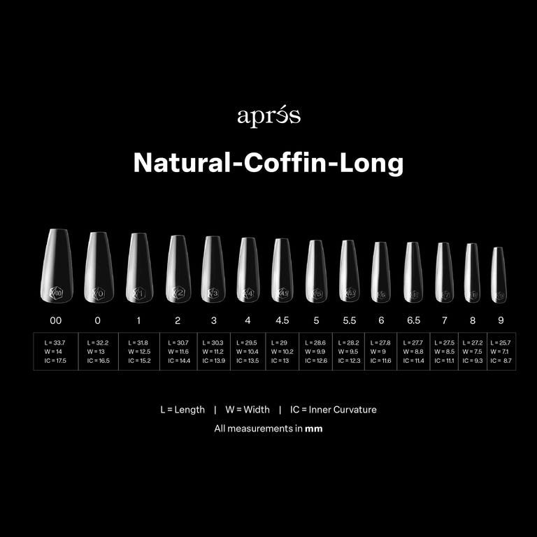 GEL-X® Natural Coffin Long Box of Tips - Mini (280pcs)
