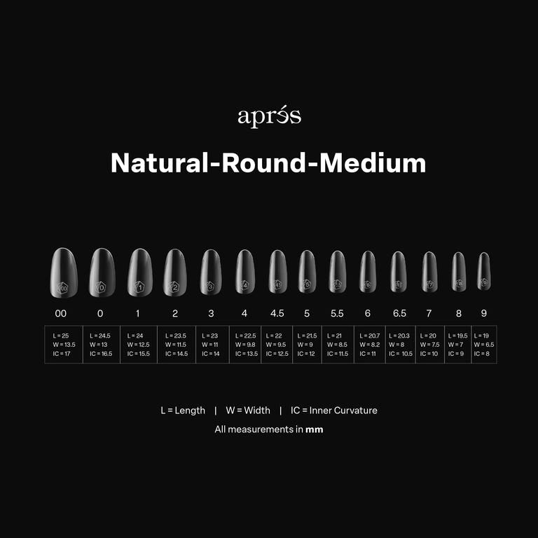 GEL-X® Natural Round Medium Box of Tips - Mini (280pcs)