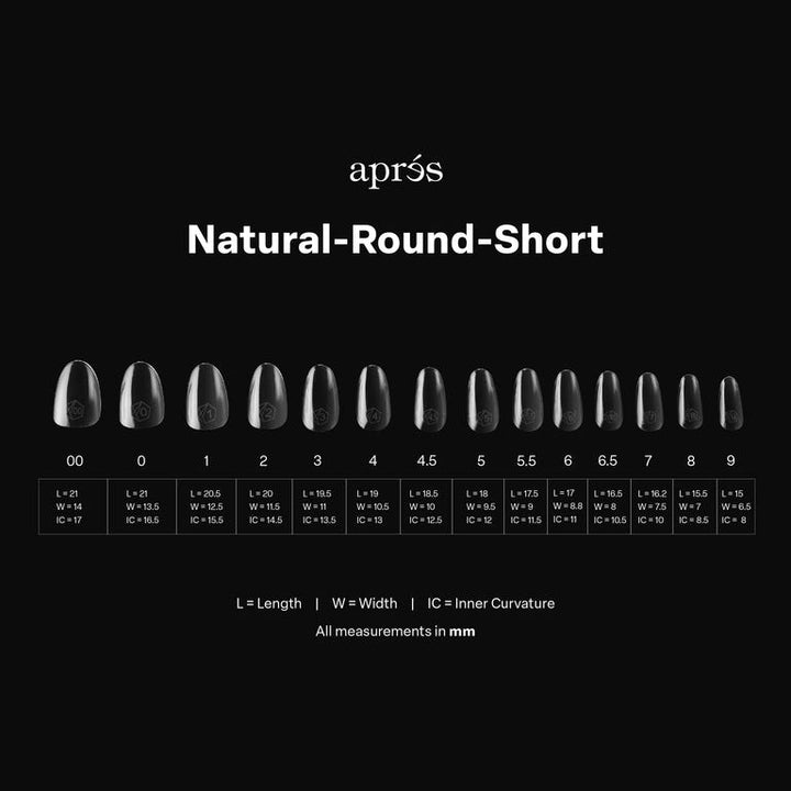 GEL-X® Natural Round Short Box of Tips - Mini (280pcs)