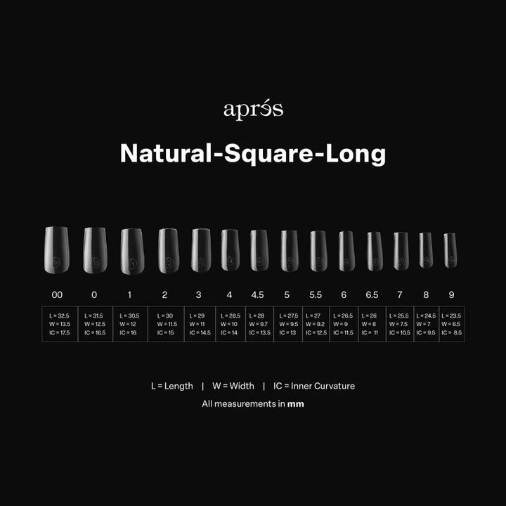 GEL-X® Natural Square Long Box of Tips - Mini (280pcs)