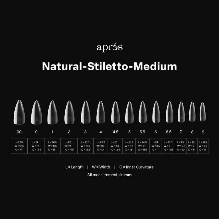 GEL-X® Natural Stiletto Medium Box of Tips - Mini (280pcs)