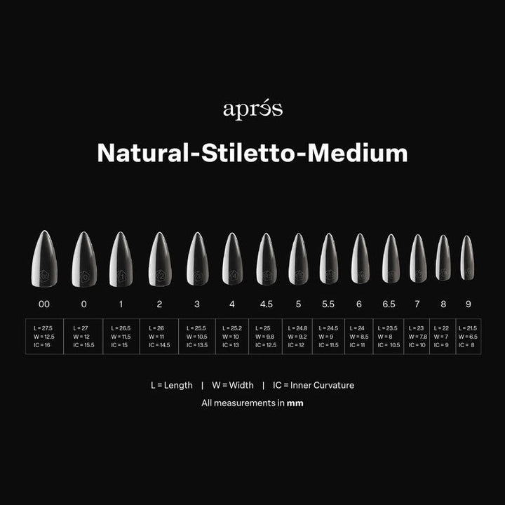 GEL-X® Natural Stiletto Medium Box of Tips - Mini (280pcs)