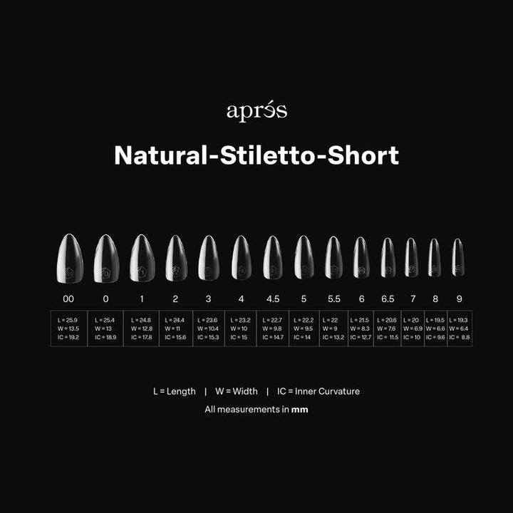 GEL-X® Natural Stiletto Short Box of Tips - Mini (280pcs)