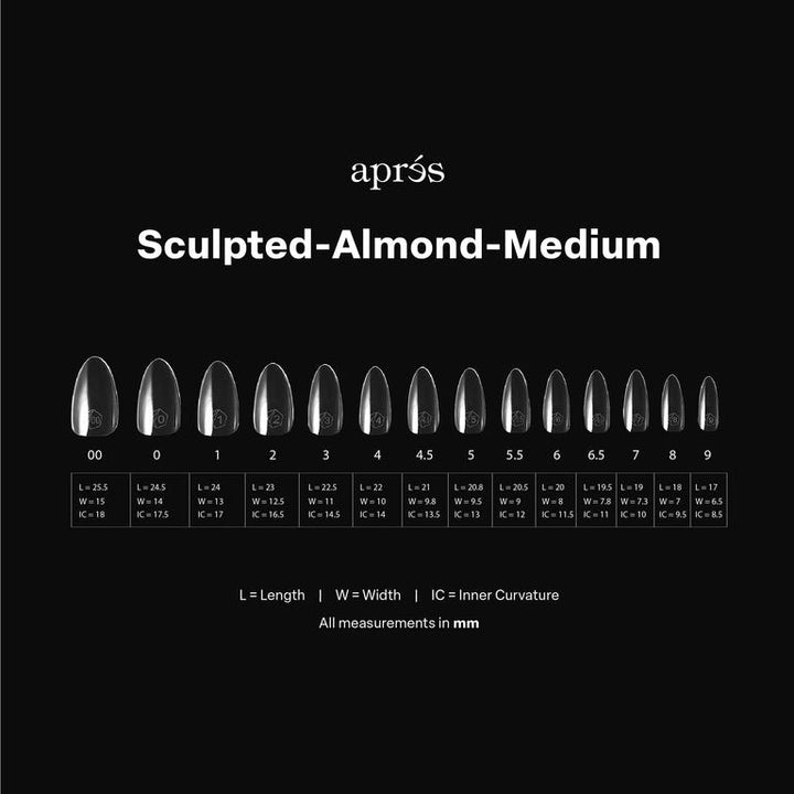 GEL-X® Sculpted Almond Medium Box of Tips - Mini (280pcs)