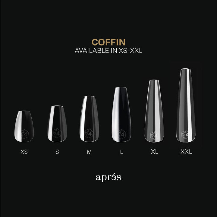 GEL-X® Sculpted Coffin Extra Extra Long Box of Tips - Mini (210pcs)