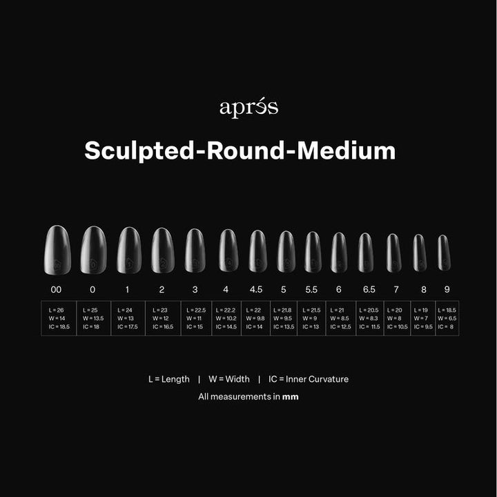 Hộp Móng Giả GEL-X® Sculpted Round Medium - Mini (280 móng)