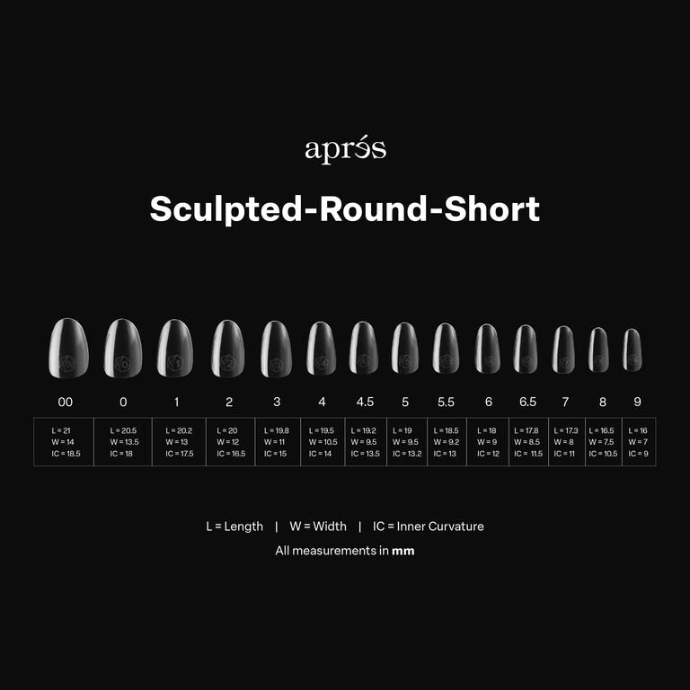 GEL-X® Sculpted Round Short Box of Tips - Mini (280pcs)