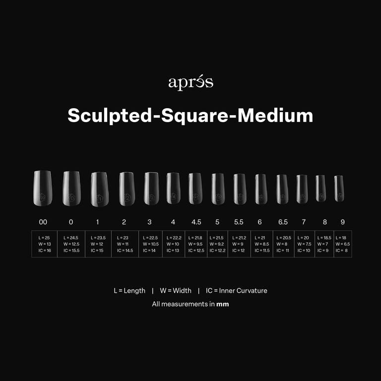 GEL-X® Sculpted Square Medium Box of Tips - Mini (280pcs)