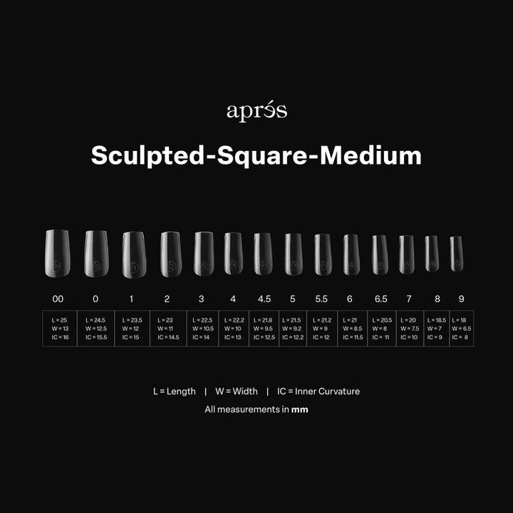 GEL-X® Sculpted Square Medium Box of Tips - Mini (280pcs)