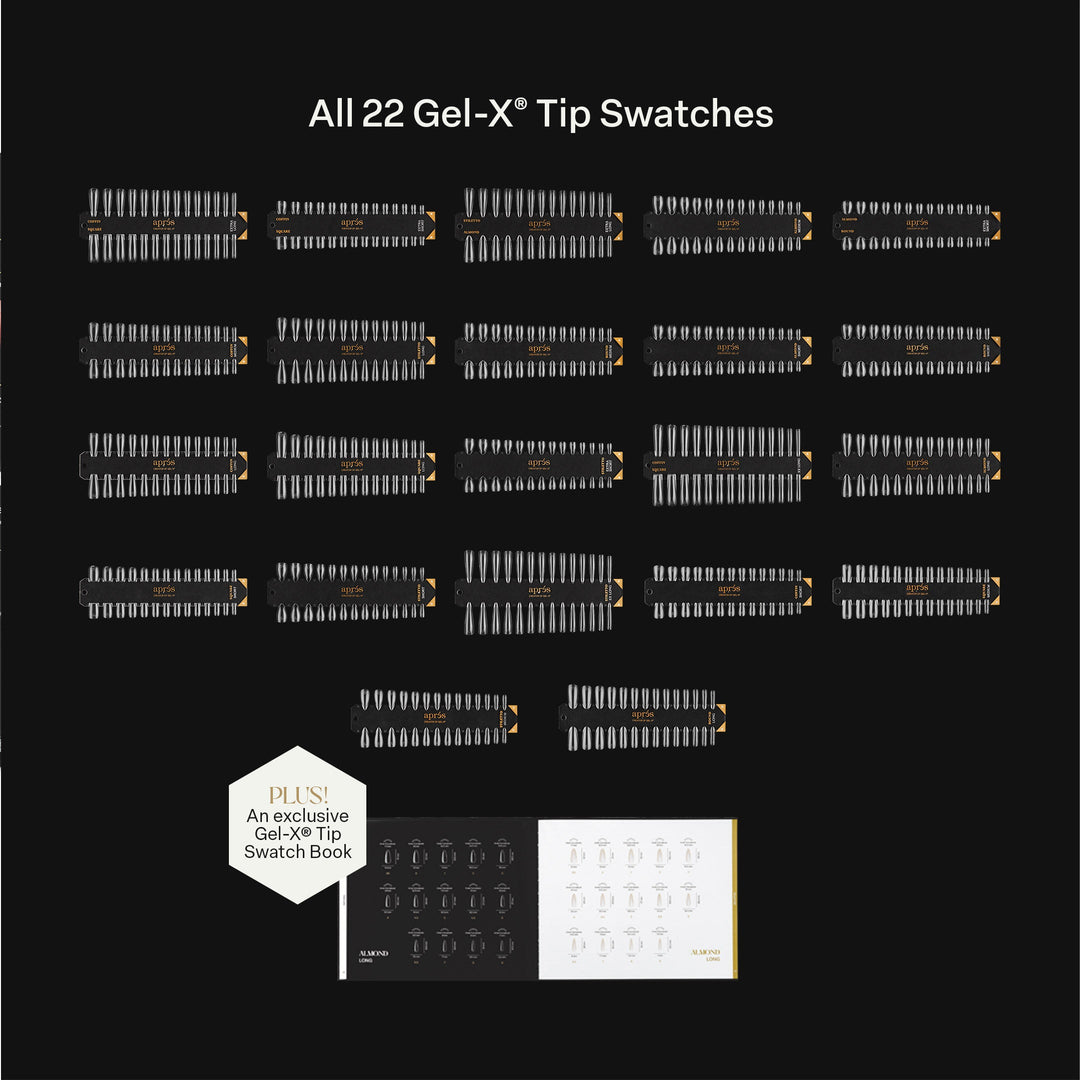 Gel-X Tip Swatch - Natural Almond/Round Extra Short