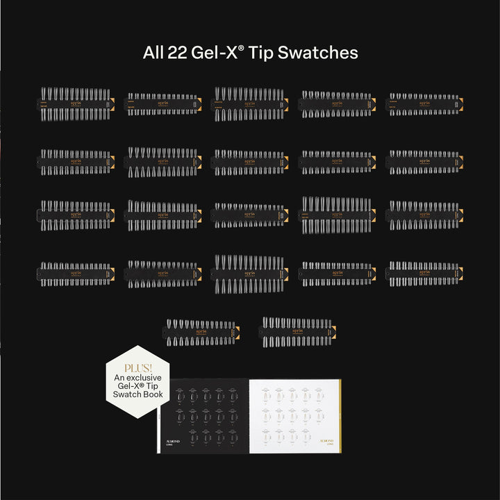 Gel-X Tip Swatch - Natural Almond/Round Extra Short