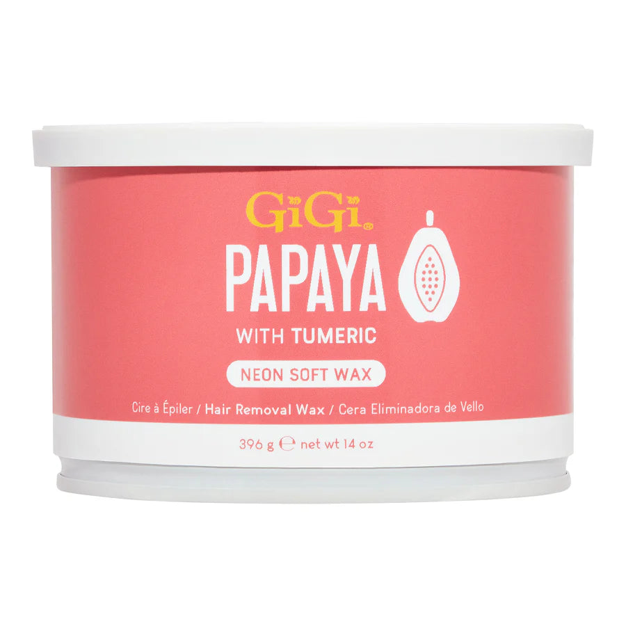 GiGi Neon Soft  Wax  - Papaya 14oz