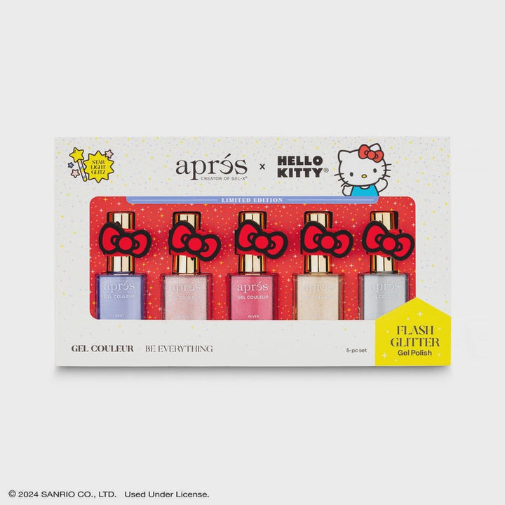 Aprés Hello Kitty® Best Friends Flash Gel Sơn Màu Lấp Lánh (Bộ 5)-10ml