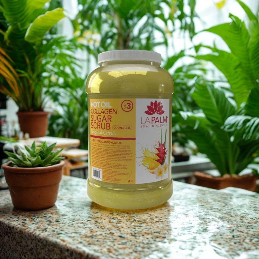 LAPALM Hot Oil Sugar Scrub 1Gallon