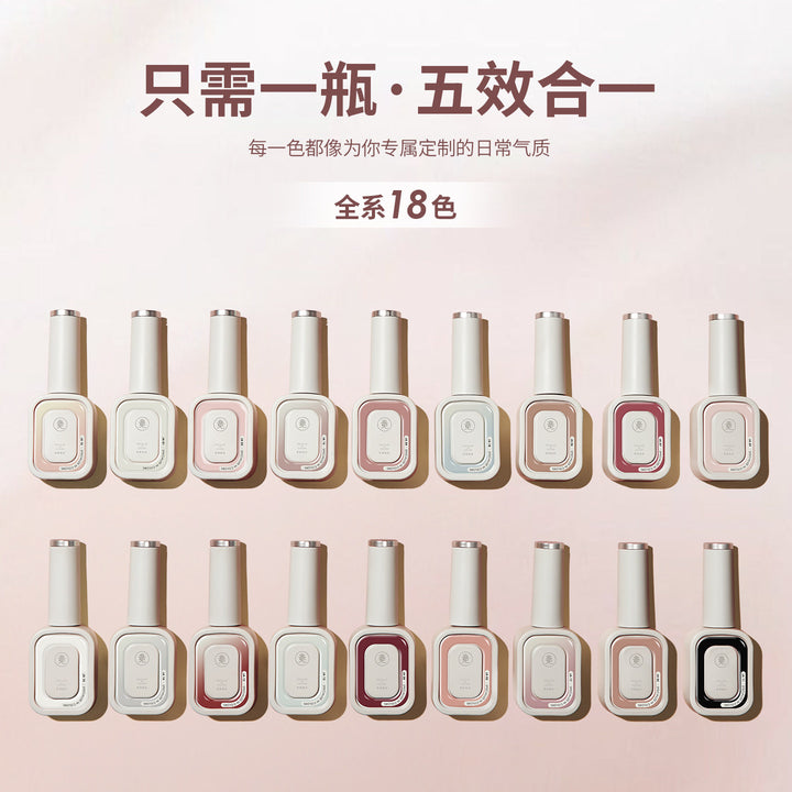 JING 5 in 1 Gel Polish Bottle 12ml (JA 01- 18) 轻色胶5合1系列