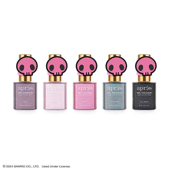 Aprés Kuromi™ Naughty and Nice Flash Glitter Gel Couleur (Set of 5)-10ml