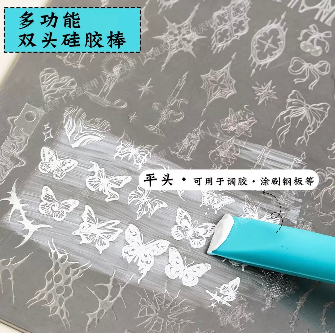 Kaniu Multi-Use Nail Art Silicone Stick (2pcs)