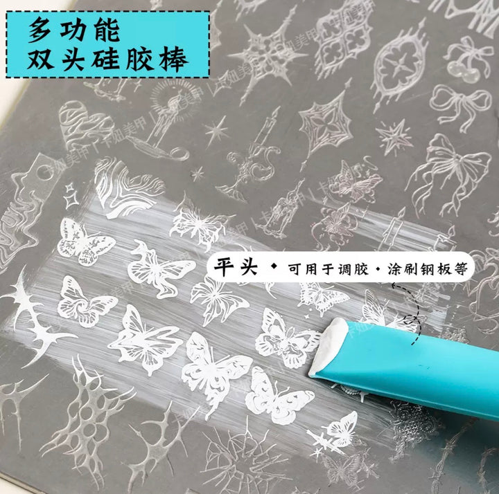 Kaniu Multi-Use Nail Art Silicone Stick (2pcs)