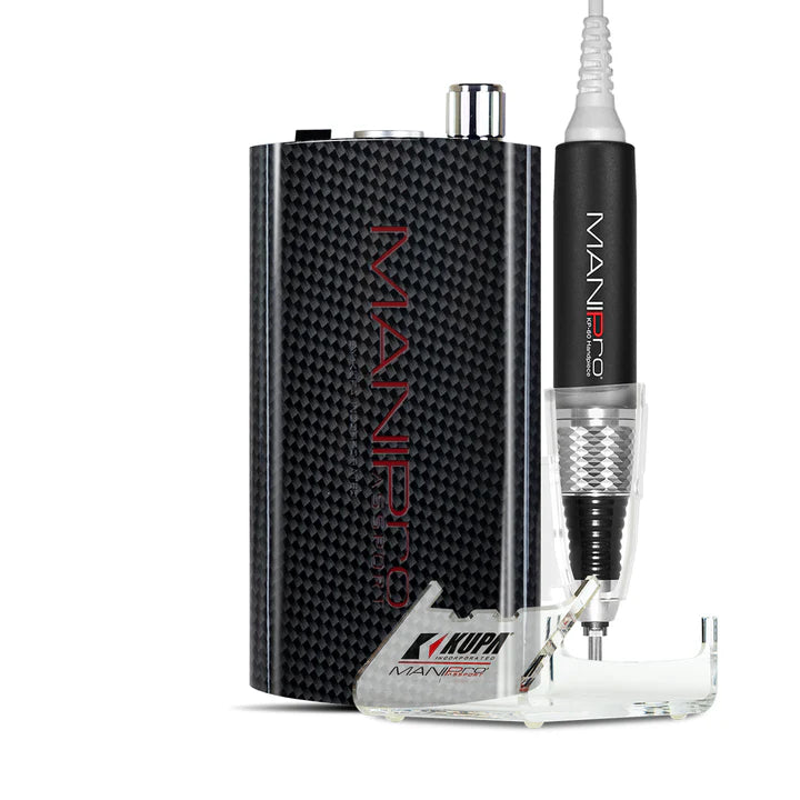 Kupa ManiPro E-File Passport Complete Charcoal with Companion - Nail Drill (E-File)