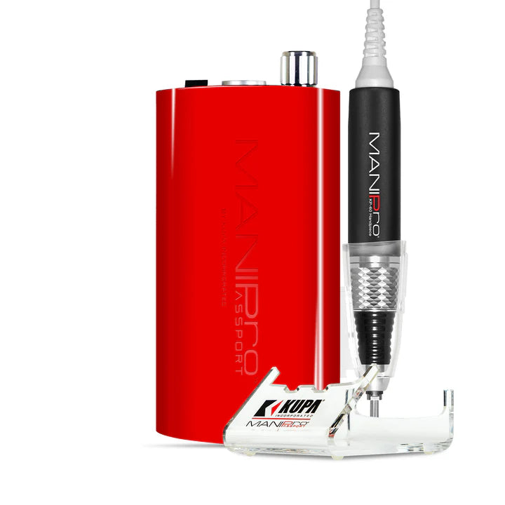 Kupa ManiPro E-File Passport Complete Red with Companion - Nail Drill (E-File)
